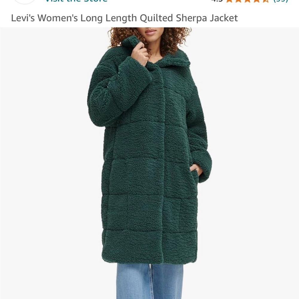 CUTE . BRAND NEW . LEVI’S TEDDY COAT